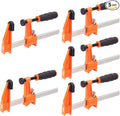 5 Pack 6 Inch Bar Clamp Set - Premium Steel F Clamp, 300 lbs Load Limited Bar Clamps, Medium Duty F-Clamp, Ideal for Woodworking and DIY Projects