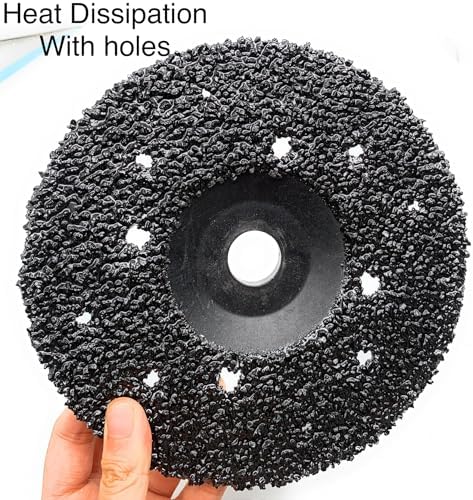 SIGNI 5 Pack SiC Plastic Back Grinding Wheel for Granite/Marble/Concrete and Glasses (7 INCH, 8 GRIT)