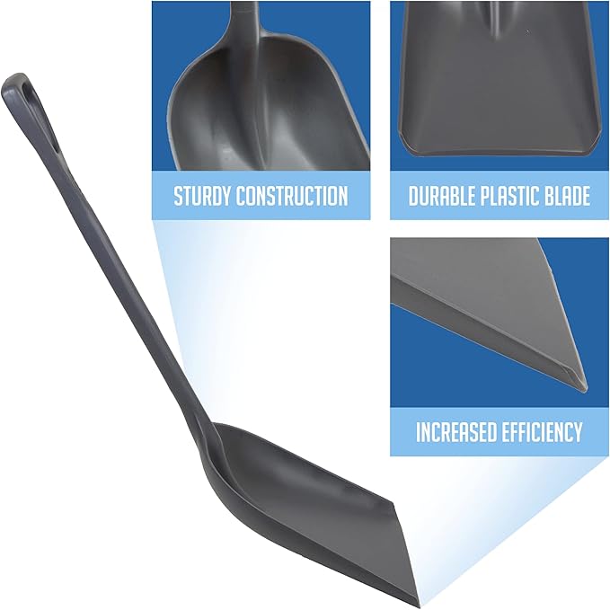 Remco 698288 Shovel,One-Piece,14",PP,Gray