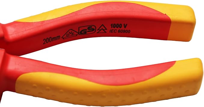 TMAX 8" 1000V VDE Insulated Electrician Long Needle-Nose Plier, Cr-V