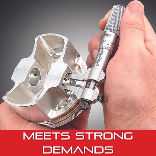 Starrett Outside Micrometer with Friction Thimble, Lock Nut and Carbide Face - 0-1" Range, .0001" Graduation, Flat Anvil Type - T230XFL W/SLC
