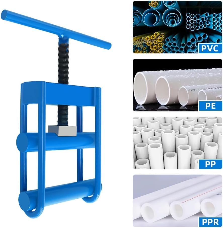 Pipe Squeeze Off Tool,Gas Pipe Squeeze-Off Tool, For PE/PPR/PVC Plastic Water Pipe or Natural Gas Pipeline, Pipe Blocker, Blue Pipe Shut Off Tool (1/2-3.5 in)