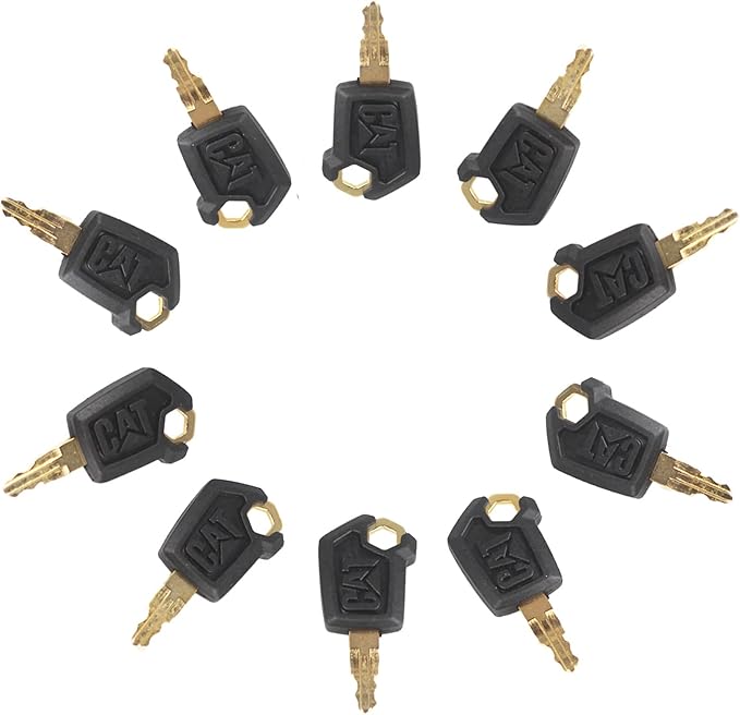 Cat Keys Replacement for Cater-Pillar Heavy Equipment 5P8500 (Pack of 10)