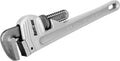HURRICANE 14-Inch Aluminum Pipe Wrench,Heavy Duty Adjustable Plumbing Wrench,Straight Handle Plumbers Tool,40% Lighter Weight