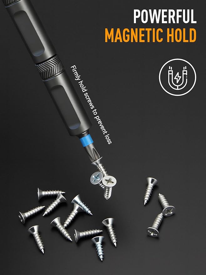 KELIN 78 IN 1 Magnetic Ratchet Screwdriver Set T-Handle Ratchet Screwdriver Kit with Diamond-Faceted Handle & S2 Steel Bits, for Home Daily Repair, Precision Repair, Gift For Men Husband