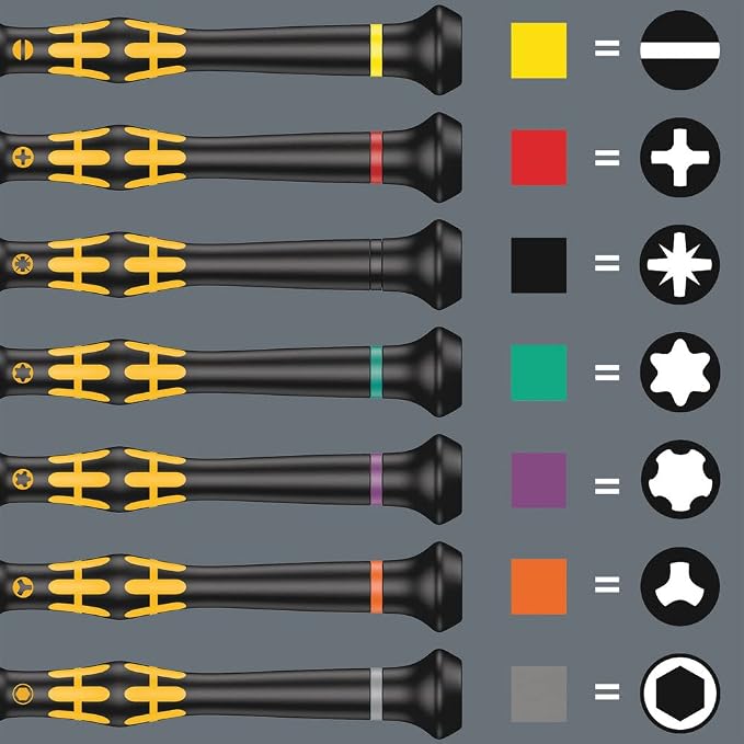 Wera 05134019001 Kraftform Micro ESD Big Pack 1 Screwdriver set for electronic applications, 25 pieces