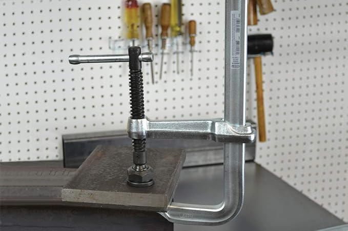 BESSEY SQ-12, 12 In., 2660 Nominal Clamping Force, All Steel clamp, Heavy duty pad