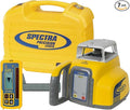 Spectra Precision LL300N-4 Self-Leveling Rotary Laser Kit with HL450 Receiver, Professional - Small Case - Rechargeable — IP66, Class 2, ±3/32″ Accuracy, 1,650 ft Range