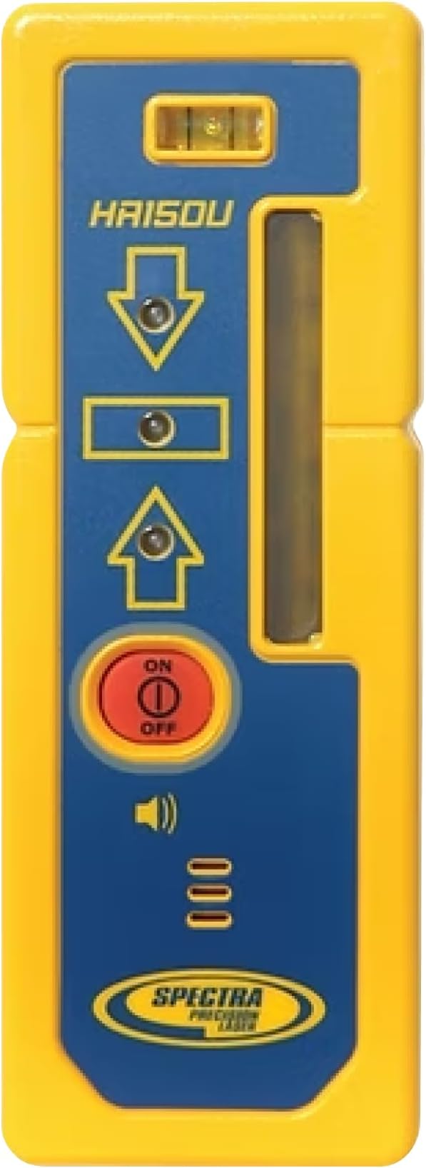 Spectra Precision HR150U Laser Receiver for Interior Leveling with red or green beam rotating lasers. Dual Sided LED Display, Magnetic Mount, Includes Rod Clamp and Alkaline Batteries