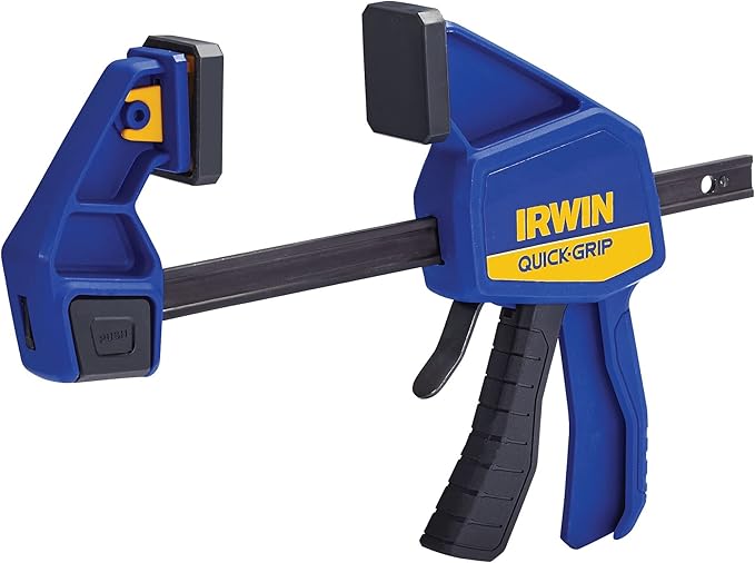 IRWIN QUICK-GRIP Bar Clamp, One-Handed, Medium-Duty, 6-Inch (1964717), Blue