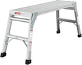 40" Aluminum Folding Work Platform - Portable Bench Ladder & Scaffolding for Adults, 225 LB Capacity, Non-Slip & Stable Design