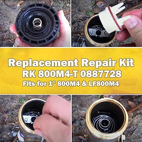 Replace for Watts RK 800M4-T 0887728 Replacement Repair Kit fits for 1" 800M4 and LF800M4 Pressure Vacuum Breaker Total Repair Kit 1" Pressure Vacuum Breaker
