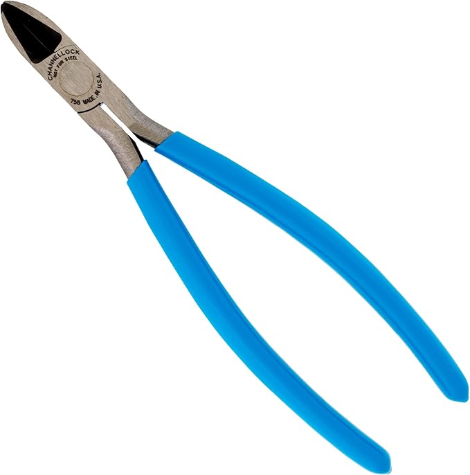 Channellock Side-Cutting Pliers 758 - Long Reach Diagonal Flush Cutting Plier - 7.5 In