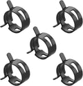 10pcs 0.91" ID Constant Tension Band Hose Clamps, 23mm Spring Band Type Action Hose Clamp Manganese Steel Fuel Line Clamp Low Pressure Air Clip Clamp for Fuel Hose Line Water Pipe Air Tube black