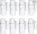 Security Door Window Alarm, Wireless Sensor Door Window Burglar Alarm, Door Alarms for Kids Safety, Easy Installation Doorbell Alarms for Office House Window Pool (8 Pack)