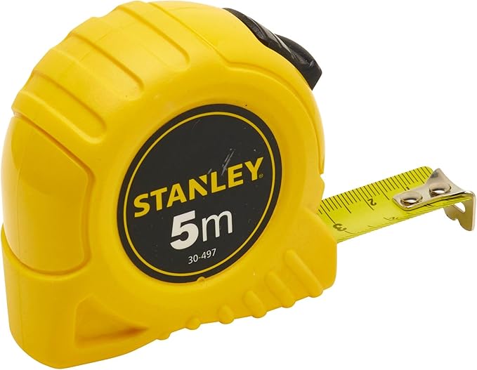 Stanley 1-30-497 Tape Measure, Yellow/Black, 5 m/19 mm