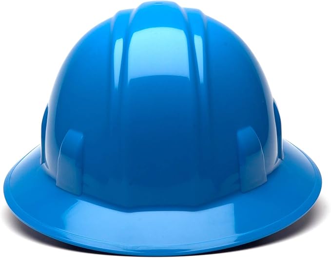 Pyramex Safety SL Series Full Brim Hard Hat 4-Point Ratchet Suspension