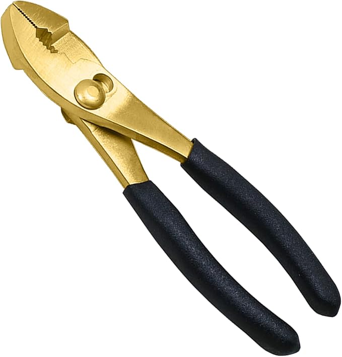 WEDO Brass Slip Joint Pliers 6", Adjustable Combination Pliers with Non-Slip Handle,For Gripping, Loosening Nuts and Bolts, Cutting Steel Wire,Die-Forged,Corrosion Resistant