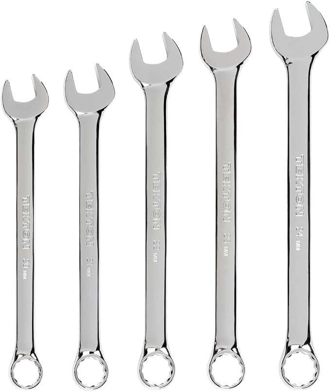 TEKTON Combination Wrench Set, 5-Piece | WCB90212 | 20 - 24 mm