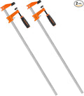 Jorgensen 2-pack Medium Duty Steel Bar Clamp Set with 600 lbs Load limit, 24-inch