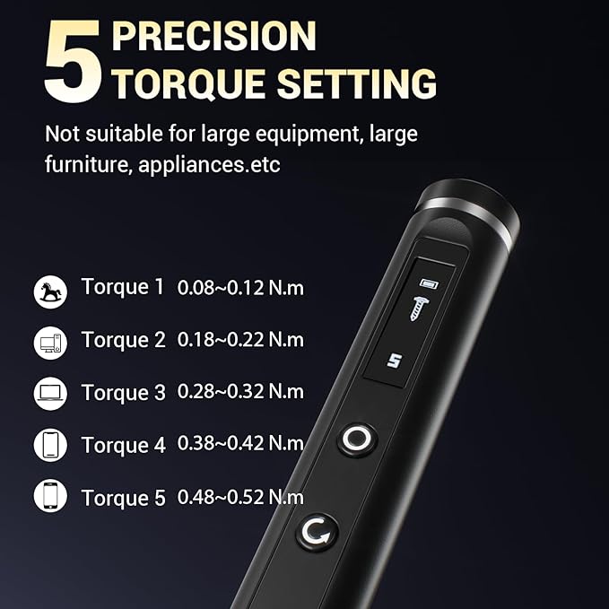 Mini Electric Screwdriver Set, 81-In-1 Electric Screwdriver Kit with 5 Torque Settings & LED Light, Electric Screwdriver for Electronics