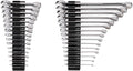 TEKTON Stubby and Standard Combination Wrench Set, 30-Piece | WCB95908 | (1/4 - 1 in.), Modular Organizers, Chrome Finish
