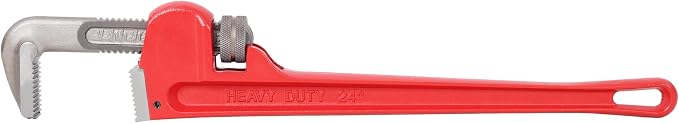 24-inch Pipe Wrench,Heavy-Duty Adjustable Straight Pipe Wrench,Reliable & Durable Cast Steel for Long-Lasting Pipe Maintenance
