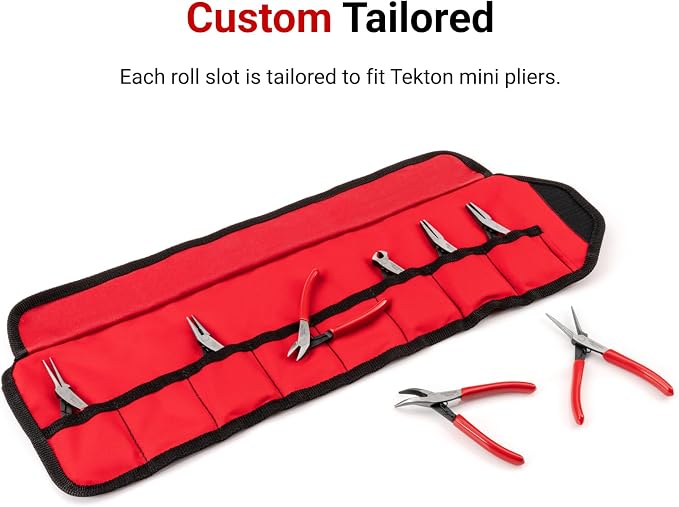 TEKTON 8-Tool Mini Pliers Pouch | OTP50201 | Made in USA