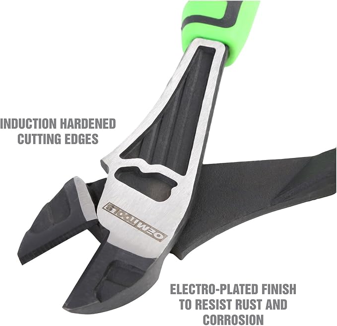 OEMTOOLS 22647 3 Piece Mechanics Pliers Set, For Cutting, Gripping, and Turning Tasks, Includes Diagonal, Linesman, and Groove Joint Pliers, Hardened Edges, Rust-Resistant Finish, TPR Grips
