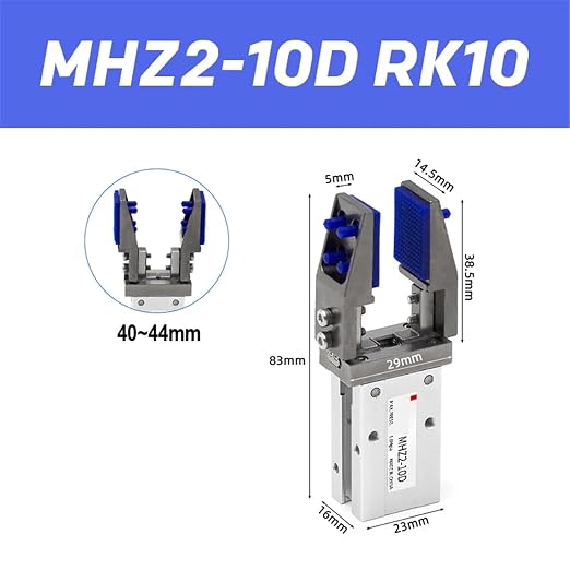 1pcs MHZ2 Finger Cylinder Parallel clamp Claw Fixture MHZ2-16D MHZ2-20D Bracket Extended Internal Support Bracket(MHZ2-10D RK10)