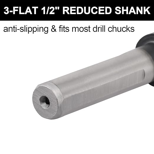 37/64 Drill Bit for Metal and Hardened Steel, M35 Cobalt 1/2 Inch Reduced Shank Industrial Grade Heavy Duty Drill Bit, with Index Storage Case