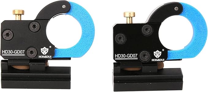 HONGDUI HD30-GD07 Rail Guide Clamp For 20mm Dog Holes Woodworking Bench Dog MFT System - 2 PCS