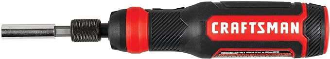 CRAFTSMAN 4V Electric Screwdriver Set, 300 RPM, Micro-USB Charging Port, 3-Stage Battery Charge Indicator (CMHT66718B20)