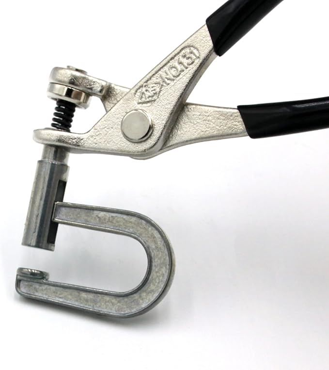 Spring tension clamp for sheet metal work, Side grip clamp with 2" reach and 1/2" grip. Cleco style clamp.