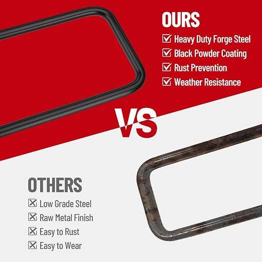14 Inch Square Bend U-Bolt Kit for Truck Chassis