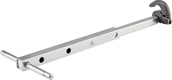 RIDGID 31175 Model 1017 Fold Over Basin Adjustable 10" To 17" Pipe Wrench, Silver, Made In The USA
