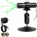 Three-Head Green Laser Level with 2M Charger | 520nm Cross/Linear Laser Generator | Rechargeable Alignment Tool for Woodworking, Construction & Fabric Cutting (Base & AC/DC Adapter) Green Line