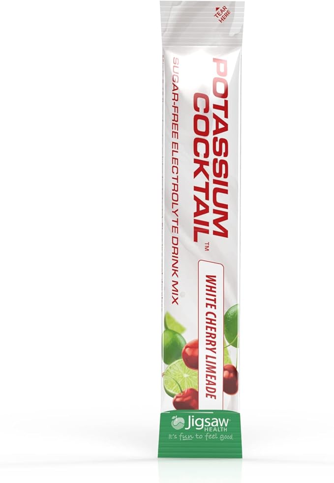 Jigsaw Health Potassium Cocktail | Formerly Pickleball Cocktail | Cherry Limeade Flavor | 60 Servings (Packets)