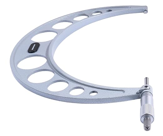 Accusize Industrial Tools 10-11'' Ultra-Precision Carbide Tipped M-Type Outside Micrometer, Resolution 0.0001'', Eg00-0011 | 10-11", Ultra-Precision, Carbide Tipped, M-Type, Resolution 0.0001", Ratchet Friction Thimble, Solid Storage Case