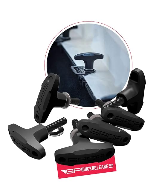 GPCA Quick Release Tie Down Anchor T-Handle M8 25mm for Jeep | Screw with Nuts, Jeep Hardtop Removal, Heavy-Duty Truck Bed, Cargo Tie Down Hooks, 4x4 Off-Road Accessories (6PC, Black)