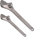 WEDO 2PCS Adjustable Wrench Set 4",6",Stainless Steel | Wide Jaw Spanner,Professional Spanner,Precision Jaws,Corrosion Resistant,For Automotive,Home and Plumbing Repairs
