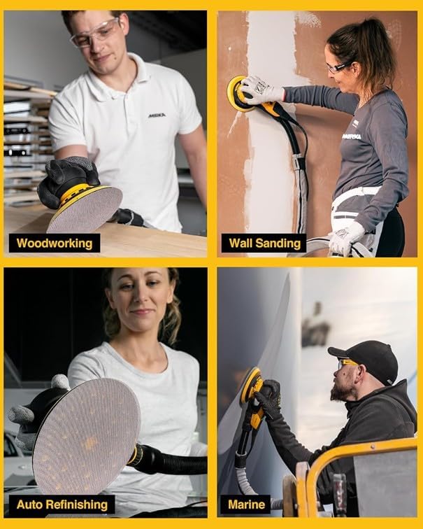 Mirka Abranet 6 Inch Grip Sanding Discs Hook and Loop 120 Grit
