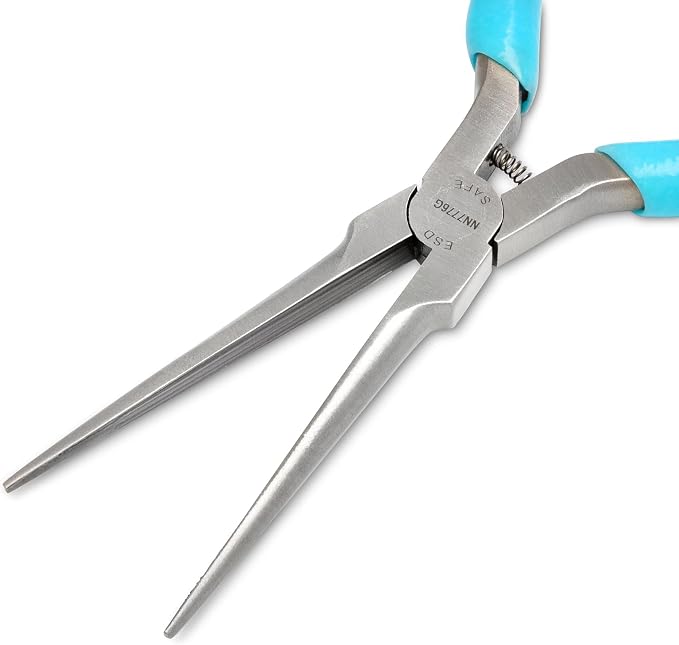 Xcelite - Plier, 6", Extra Long, Needle Nose (NN7776GN), Multicolor