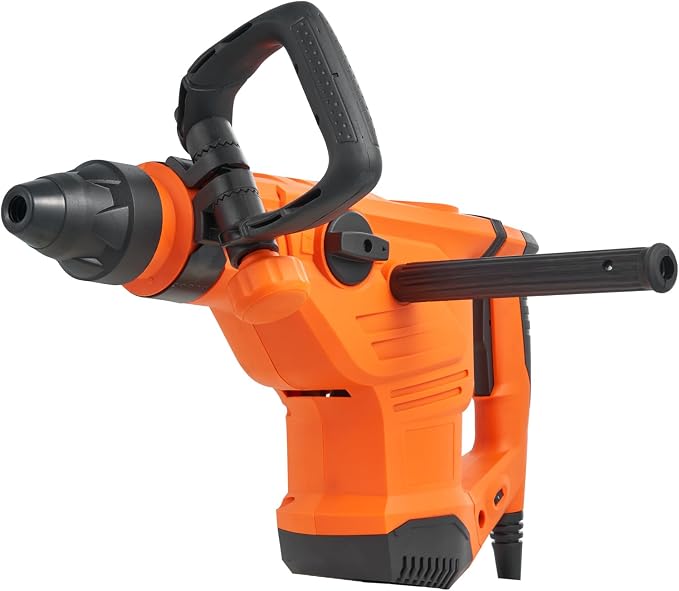 VEVOR 1-3/4" SDS-Max Rotary Hammer Drill, 13Amp Corded Drills, Heavy Duty Chipping Hammers w/Vibration Control & Safety Clutch, Electric Demolition Hammers, Power Tool For Concrete