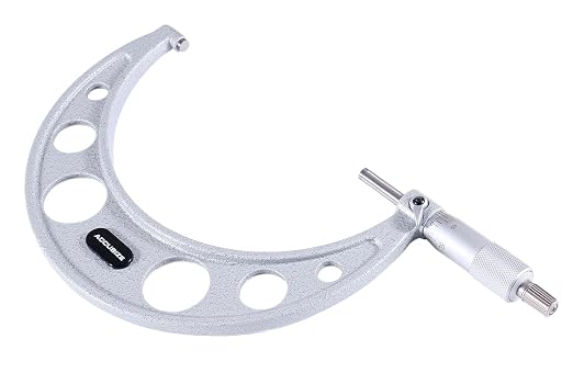 Accusize Industrial Tools 5-6'' by 0.0001'' Ultra-Precision Outside Micrometer, Eg00-0006 | 5-6", Ultra-Precision, Carbide Tipped, M-Type, Resolution 0.0001", Ratchet Friction Thimble, Solid Storage Case