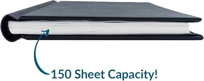 Faux Leather Springback Thesis Binder - Green, 1" Spine, by Bindertek