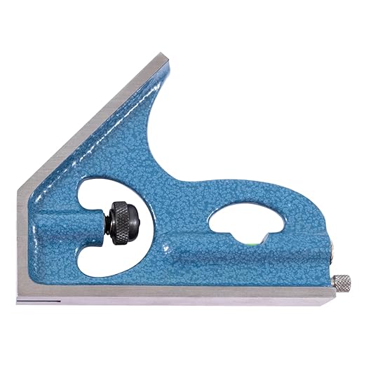PEC Tools Hardened Square Head for 6" Combination Squares, Durable Hardened Cast Iron Head, Combination Square Component Featuring Level Vial & Scribe Tool, Trusted by Professionals Since 1960
