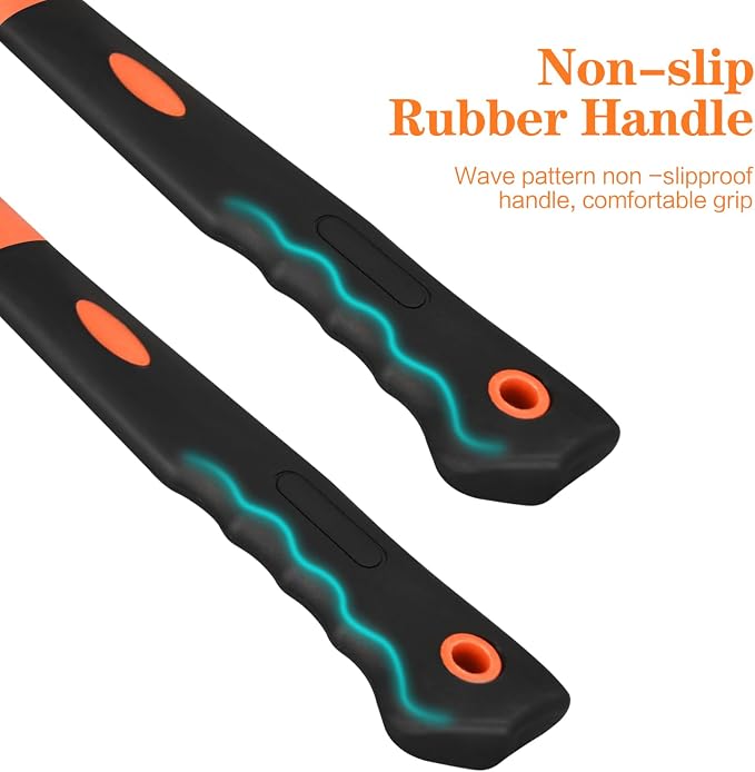 2pcs 16oz Claw Hammer, Straight Rip Claw Hammer, Fiberglass General Purpose Hammer with Smooth Face & Non-slip Grip