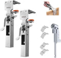 2 Pack Drawer Front Installation Clamps，Quick-Install Drawer Mounting Clips，Cabinet Installation Tool For Woodworking Cabinet Drawer Fronts Clamps, Adjustable Width 21 Mm - 50 Mm, With Batch Corners