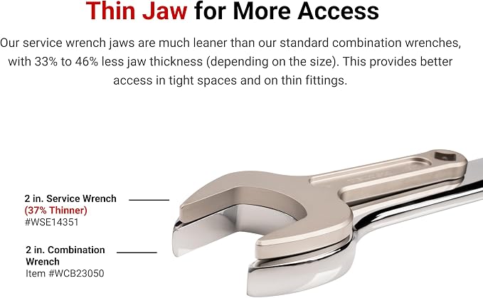 TEKTON 46 mm Service Wrench | WSE14446 | Made in USA